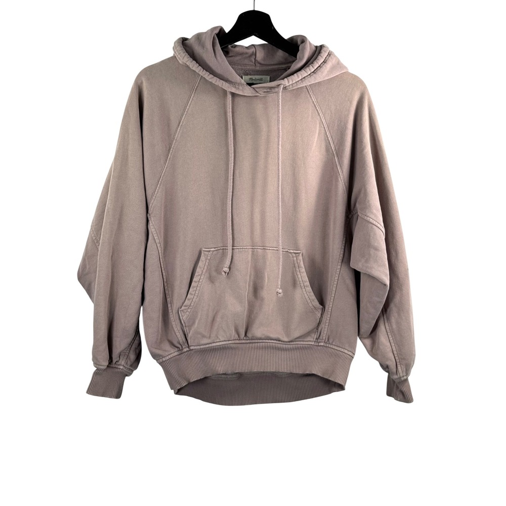 Madewell Hoodie XS Mauve Oversized French Terry 90s boho